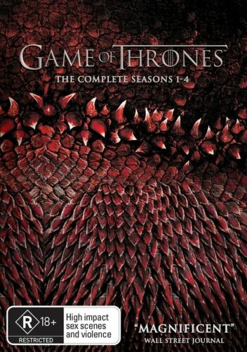 Game of Thrones Complete Series Season 1, 2, 3 & 4 DVD Box Set R4 New