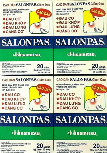 Salonpas Patch Hisamitsu Pain Relieving for Arthritis, Muscle, Backache, Joint