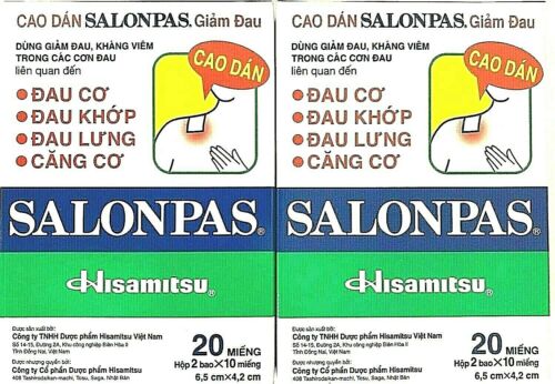 Salonpas Patch Hisamitsu Pain Relieving for Arthritis, Muscle, Backache, Joint