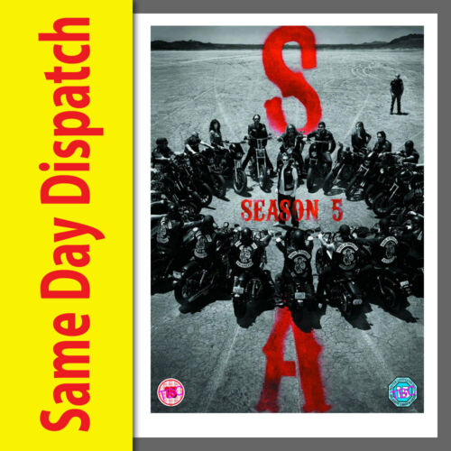SONS OF ANARCHY COMPLETE SEASON SERIES 5 DVD box set NEW & SEALED Fifth Five