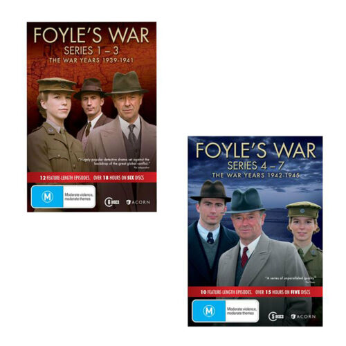 Foyles War Series 1 - 3 & 4 - 7 The War Year 1939 - 1945 DVD Box Set R4 New