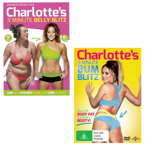 Charlotte Crosby's 3 Minute Belly Blitz & Bum Blitz DVD R4 Geordie Shore Star