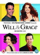 WILL & AND GRACE The Complete Seasons Series 1 2 3 4 5 6 7 8 DVD BOX SET R2