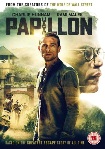 Papillon DVD New Greatest Escape Charlie Hunnam, Rami Malek
