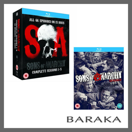 Sons of Anarchy Complete Seasons Series 1 2 3 4 5 & 6 Blu ray Box Set RB New