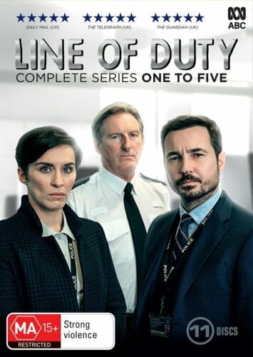Line of duty Season Series 1, 2, 3, 4 & 5 DVD Box Set R4 New Sealed