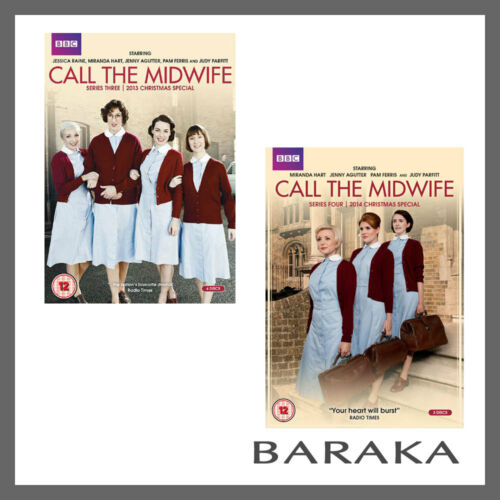 Call the Midwife series season 3 & 4 plus 2013 & 2014 Christmas Special DVD R4