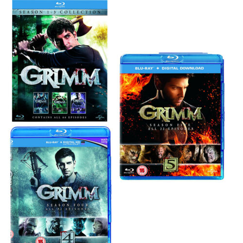 Grimm the complete Season series 1, 2, 3, 4 & 5 Blu ray RB New Sealed