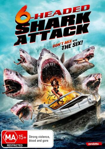 6 Headed Shark Attack (DVD, 2019) R4