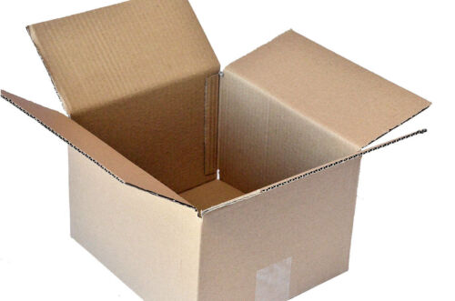 5 Mailing Packing Boxes 235mm x 220mm x 165mm Cardboard New