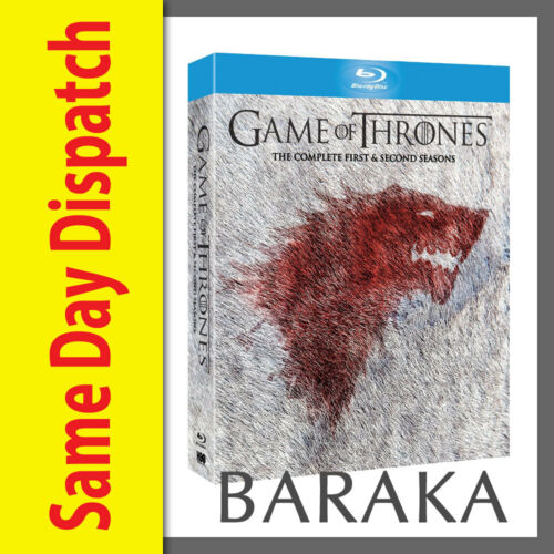 Game of Thrones Complete Series Season 1 & 2 Blu ray Box Set RB 1 - 2 not a DVD