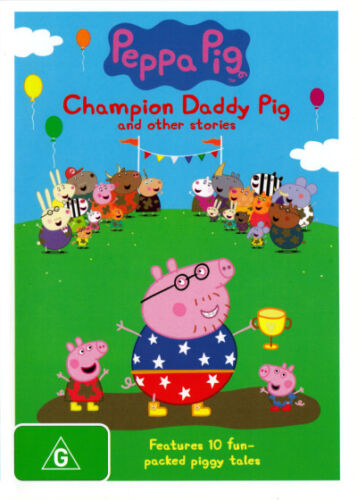 Peppa Pig Champion Daddy Pig Region 4 / Aus release DVD New & Seale