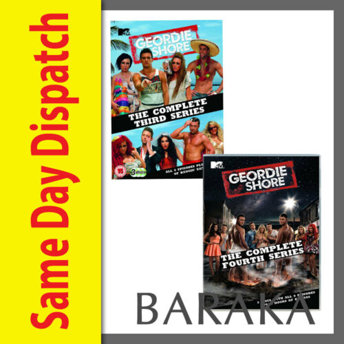Geordie Shore Series Season 3 & 4 DVD Set Complete TV Jersey shore fans R4
