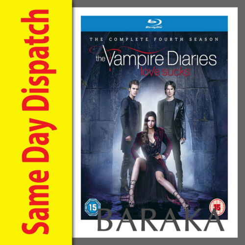 The Vampire Diaries Season Series 4 Blu ray RB Four not a DVD New & Sealed