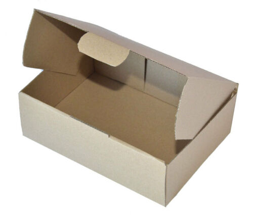 20 BX1 Mailing Packing Boxes Carton 230mm x 171mm x 78mm Die Cut brown Cardboard