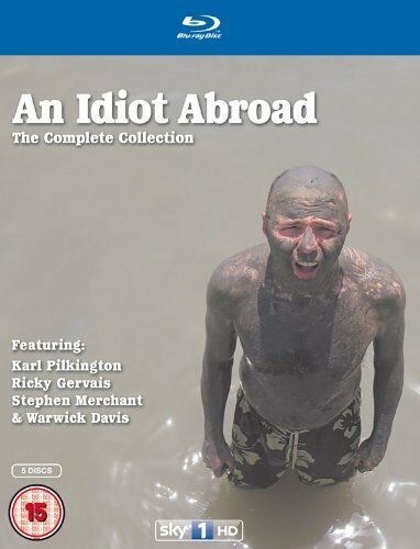 AN IDIOT ABROAD SEASON Series 1, 2 & 3 Blu ray Box set 1 - 3 not a DVD