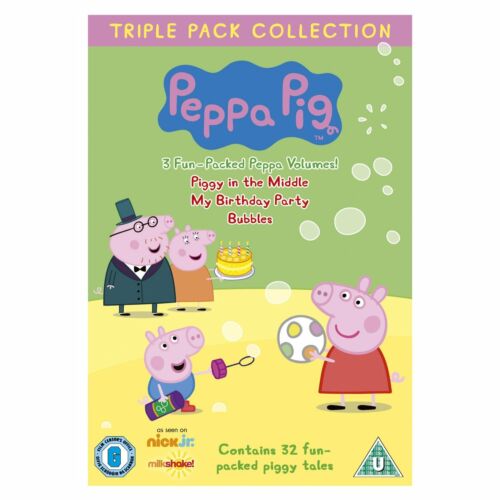 Peppa Pig Triple Piggy in Middle, Birthday Party, Bubbles 3 discs Vol 4 - 6 DVD
