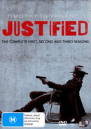 Justified Season Series 1, 2 & 3 DVD box set 9 Discs Region 4 New & Sealed 1 - 3