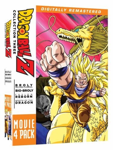 Dragon Ball Z Remastered Movie Collection 3 Volume 10, 11, 12 & 13 DVD Box Set