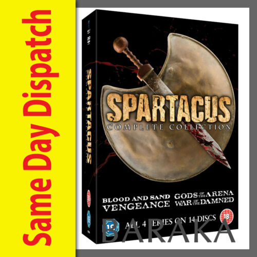 SPARTACUS BLOOD & SAND GODS OF THE ARENA VENGEANCE WAR OF THE DAMNED DVD box set