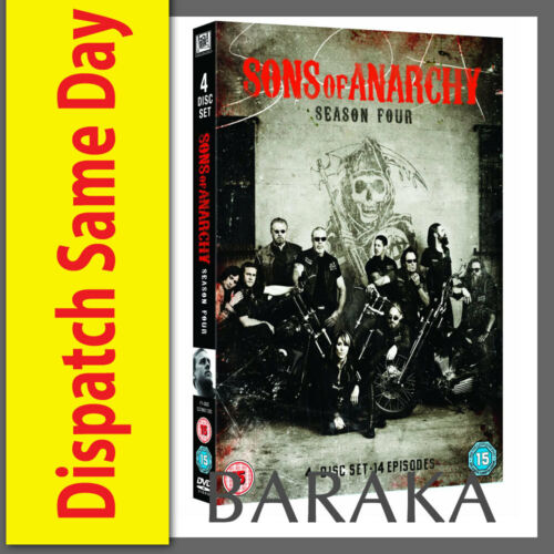 SONS OF ANARCHY COMPLETE SEASON SERIES 4 DVD box set NEW & SEALED 4TH FOUR
