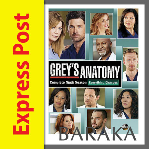 Grey's Anatomy Complete Series Seasons 9 Nine DVD Box Set Greys New & Sealed