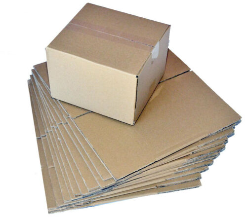 500 Mailing Packing Boxes 235mm x 220mm x 165mm Cardboard New