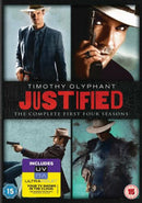 Justified the complete Season Series 1, 2, 3 & 4 DVD box set 1 - 4 New & Sealed