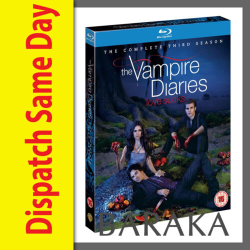 The Vampire Diaries Season Series 3 Complete RB/Aus Blu ray Set three