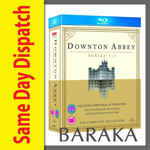 DOWNTON ABBEY SEASON SERIES 1, 2 & 3 / Christmas Special Blu Ray Box Set not DVD