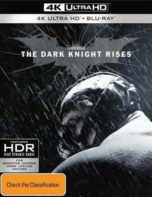 The Dark Knight Rises 4K UHD Blu-ray, 2017, 3-Disc Set RB