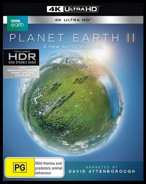 Planet Earth II Blu-ray, 2017, 2-Disc Set 4K Ultra HD RB