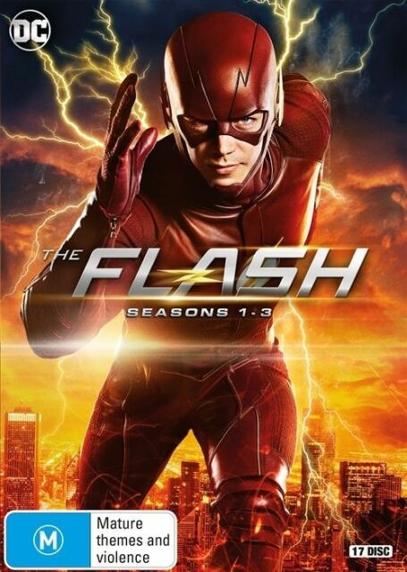 The Flash the Complete Series Season 1, 2 & 3 DVD, 2017, 17-Disc Set R4