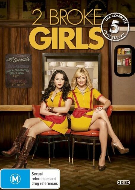 2 Broke Girls : Season 5 (DVD, 2017, 3-Disc Set) R4