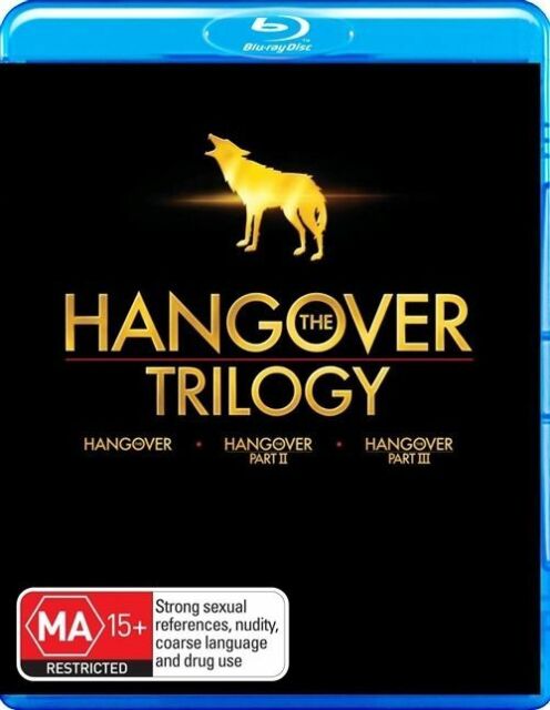 Hangover Trilogy 1, 2 & 3 I II III blu ray set Region B New Sealed