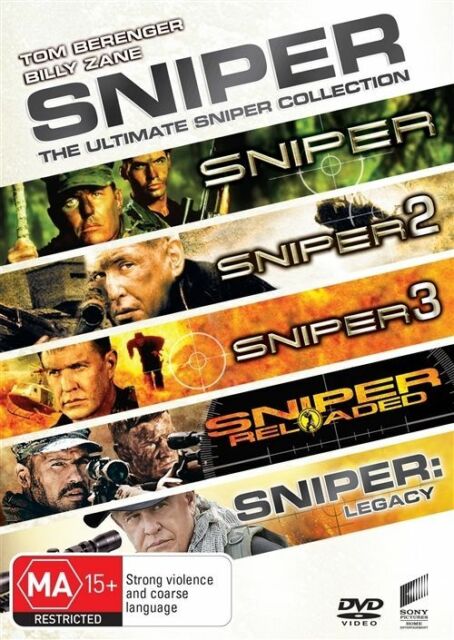 Sniper (1993) 1, 2, 3 + Reloaded + Legacy DVD R4 New Sealed