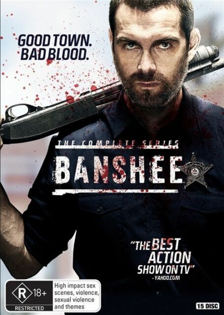 Banshee The Complete season 1, 2, 3 & 4 DVD Box Set R4 New & Sealed 15-Disc Set