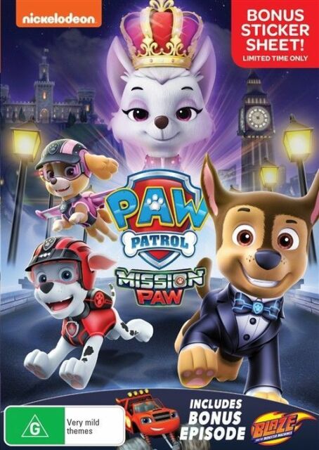 Paw Patrol - Mission Paw (DVD, 2018) R4