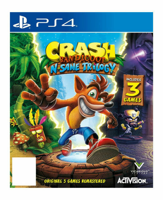 Crash Bandicoot N. Sane Trilogy PlayStation 4 Game by Activision Sony New Sealed