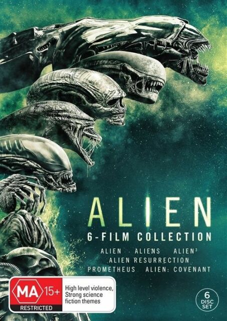 Alien 1, 2, 3, 4, 5 & 6 DVD Box Set 6 movies collection R4 New Sealed