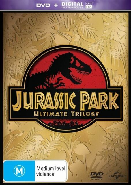 Jurassic Park Ultimate Trilogy DVD box set The lost world 1 2 3 I II III R4 + UV
