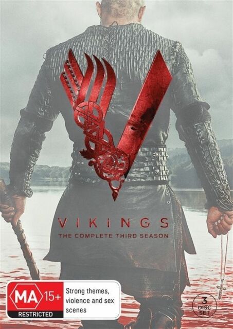 Vikings : Seires Season 3 DVD, 2015, 3-Disc Set R4