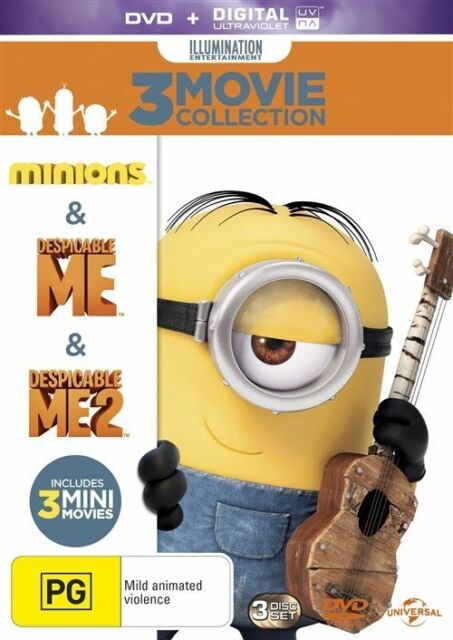 Despicable Me / Despicable Me 2 / Minions DVD R4 new Sealed