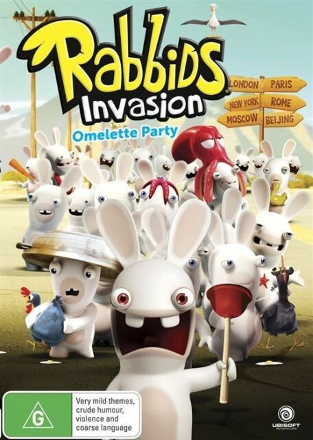 Rabbids Invasion: Omlette Party DVD R4 New Sealed