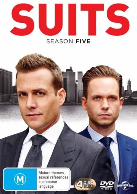 Suits : Season 5 (DVD, 2016, 4-Disc Set) R4