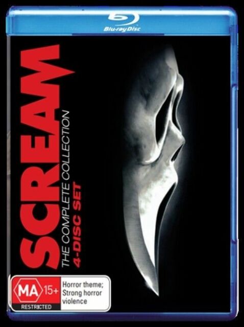 Scream 1, 2, 3 & 4 Blu-ray 2017, 4-Disc Set New Sealed