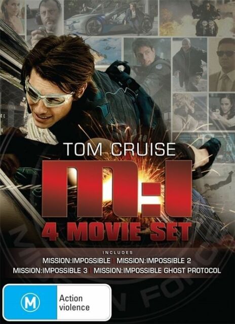 Mission Impossible Quadrilogy DVD Box Set M:1 2 3 4 Ghost protocal R4 "on sale"