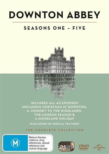 DOWNTON ABBEY SEASON SERIES 1, 2, 3, 4, 5 + Christmas Special DVD Box Set R4