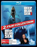 Deep Blue Sea / Deep Blue Sea 2 (Blu-ray, 2018, 2-Disc Set) RB