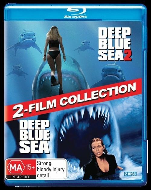 Deep Blue Sea / Deep Blue Sea 2 (Blu-ray, 2018, 2-Disc Set) RB